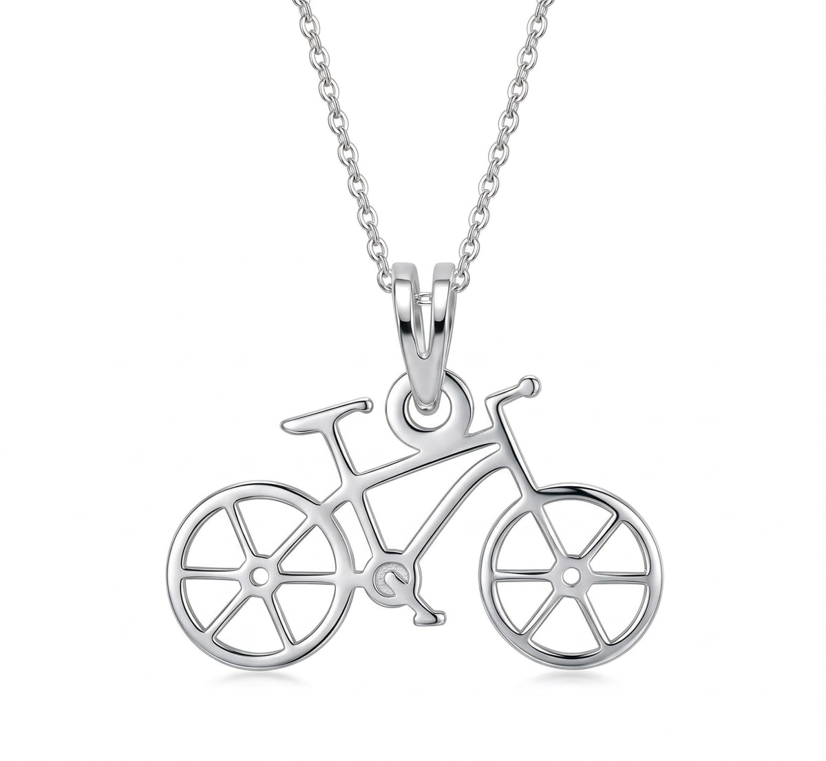 Bicicleta - dije en plata 925