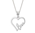 Corazón love - dije en plata 925