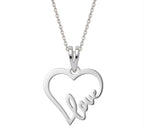 Corazón love - dije en plata 925