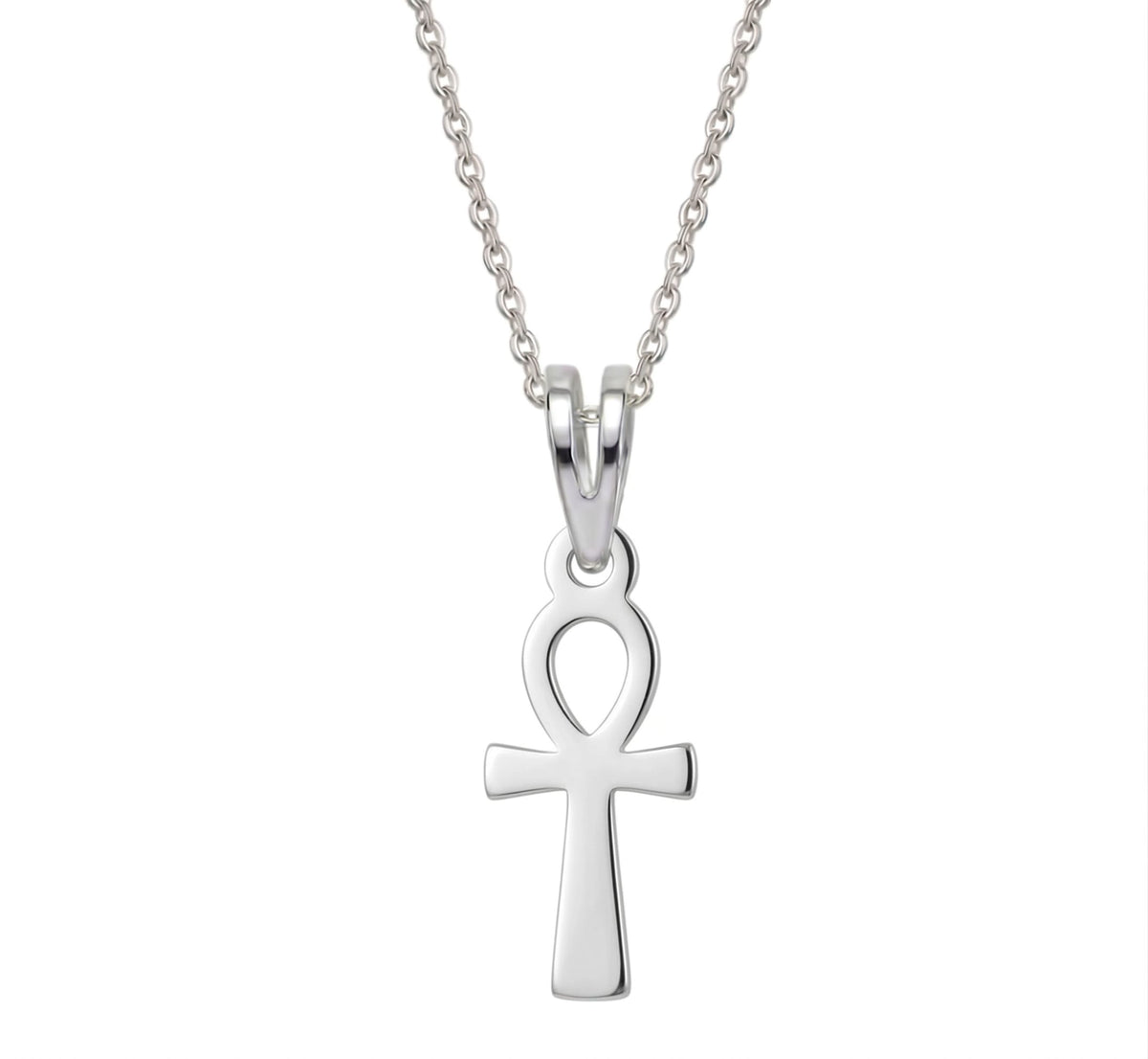 Cruz egipcia grande - dije en plata 925