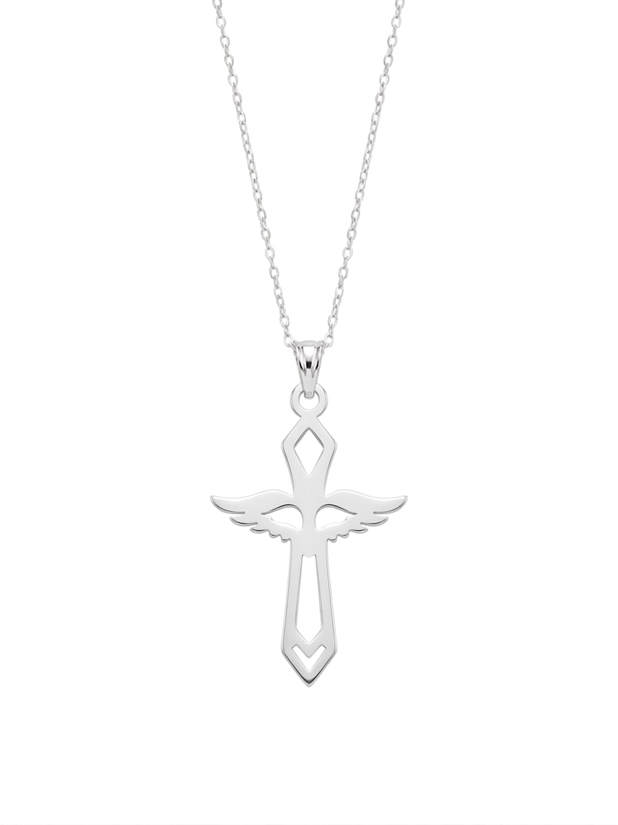 Cruz espíritu santo grande - dije en plata 925
