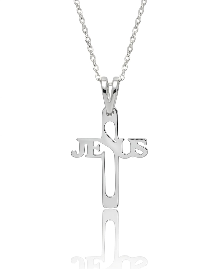 Cruz Jesús pequeña - dije en plata 925