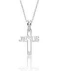Cruz Jesús pequeña - dije en plata 925