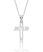Cruz Jesús pequeña - dije en plata 925
