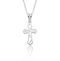 Cruz silueta pequeña - dije en plata 925