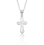 Cruz silueta pequeña - dije en plata 925