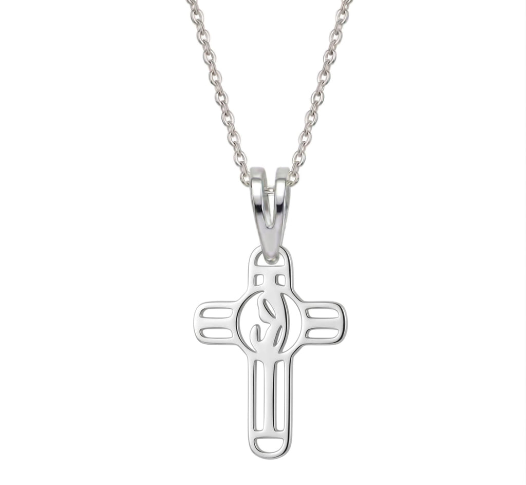 Cruz virgen grande - dije en plata 925