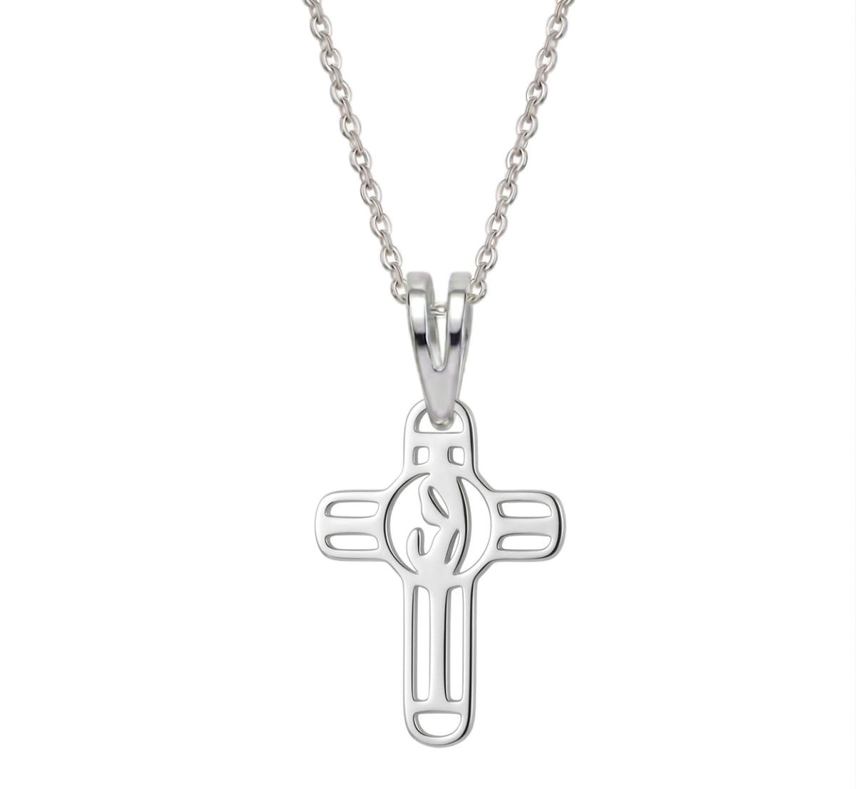 Cruz virgen pequeña - dije en plata 925