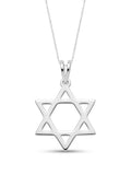Estrella david sin aro - dije en plata 925