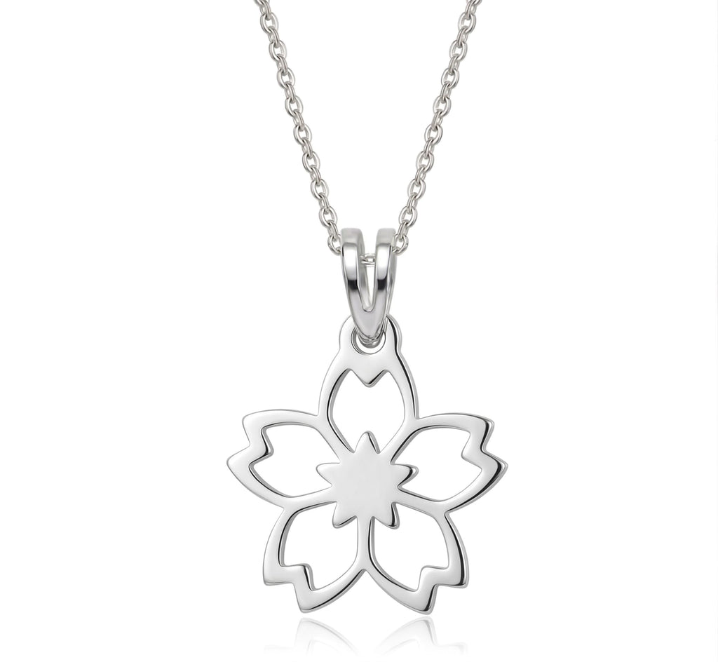Flor de cerezo - dije en plata 925