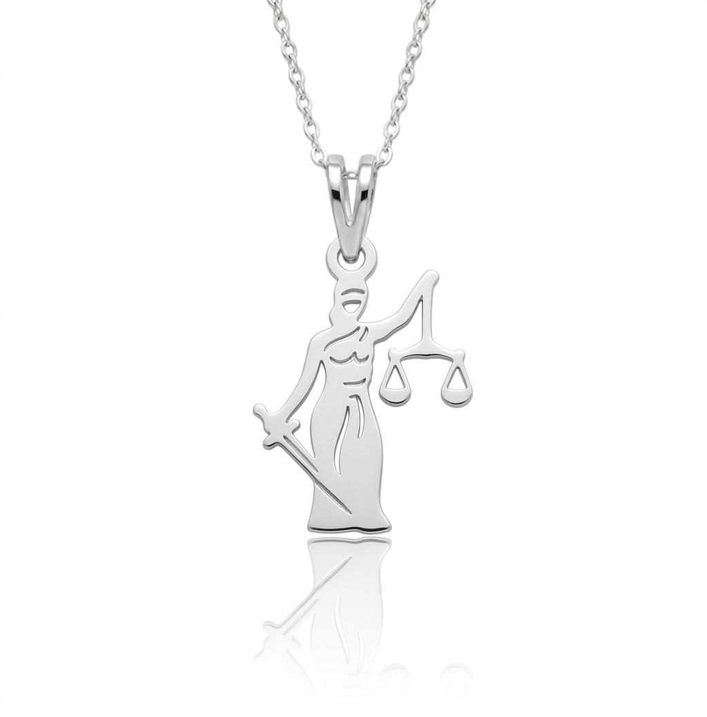 Lady justice - dije en plata 925