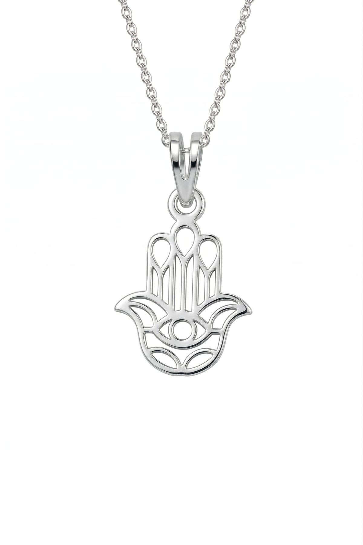 Mano Fátima simple - dije en plata 925