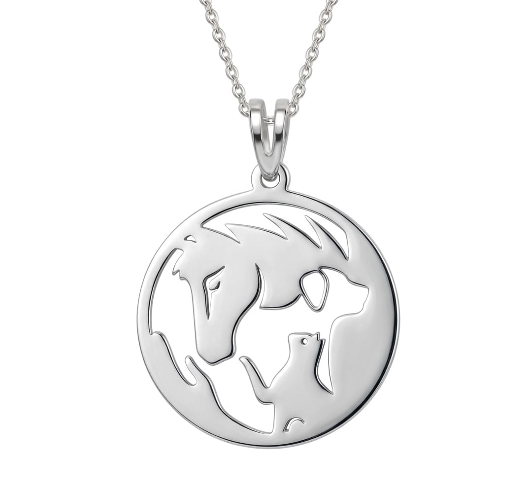 Medicina vet perro gato caballo - dije en plata 925