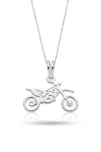Motocicleta - dije en plata 925