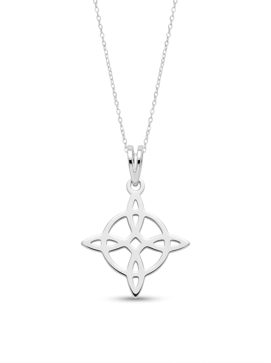 Nudo bruja con aro - dije en plata 925