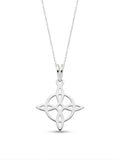 Nudo bruja con aro - dije en plata 925