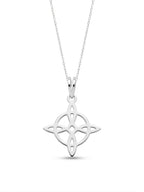 Nudo bruja con aro - dije en plata 925