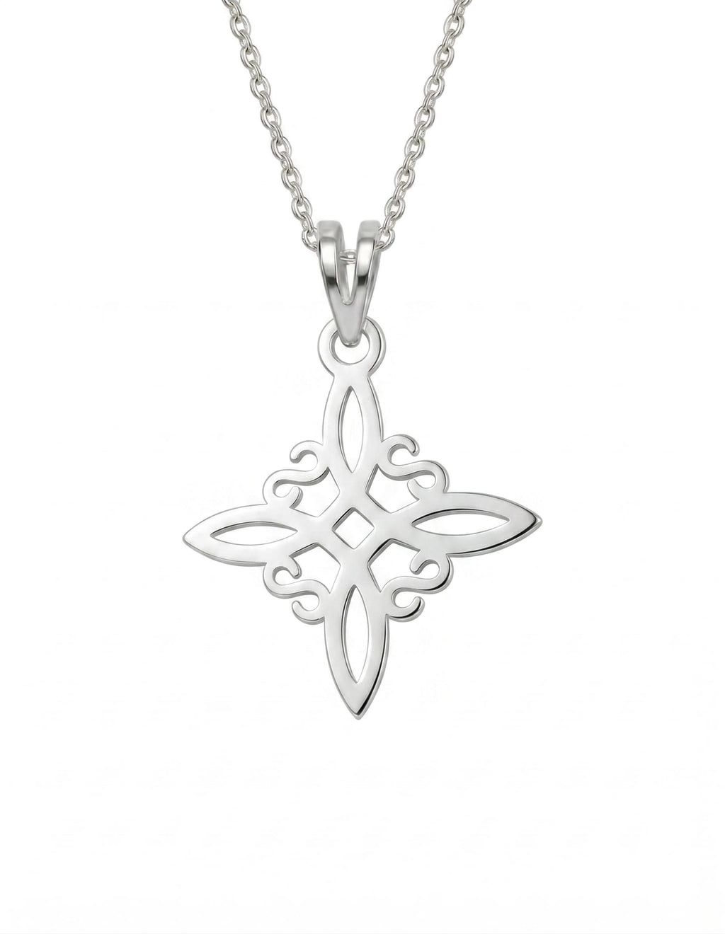 Nudo de bruja infinito - dije en plata 925