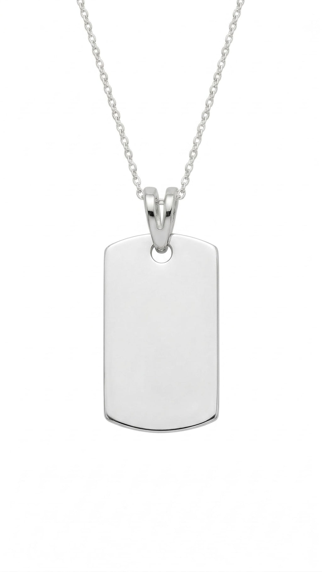Placa militar pequeña - dije en plata 925