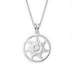 Sol luna y estrella - dije en plata 925