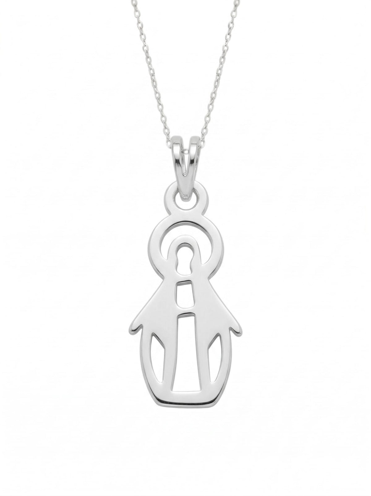 Virgen calada - dije en plata 925