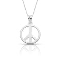 Símbolo de paz - dije en plata 925