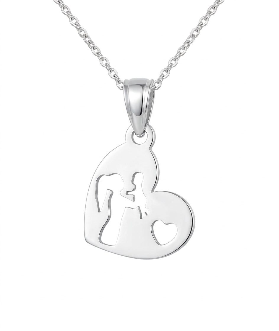 Mamá y bebé - dije en plata 925