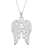 Alas de ángel doble - dije en plata 925