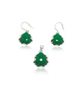 Juego precolombino jade - plata 925