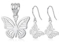 Juego mariposas - plata 925