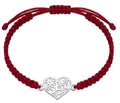 Manilla corazón calado - plata 925