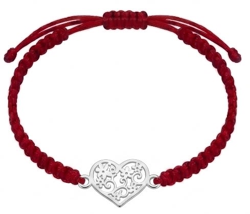Manilla corazón calado - plata 925