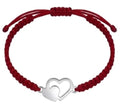Manilla corazón doble - plata 925