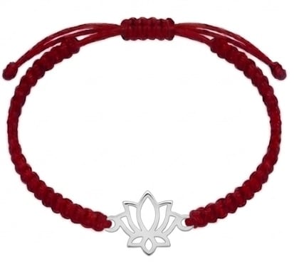 Manilla flor de loto - plata 925