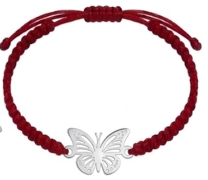 Manilla mariposas - plata 925