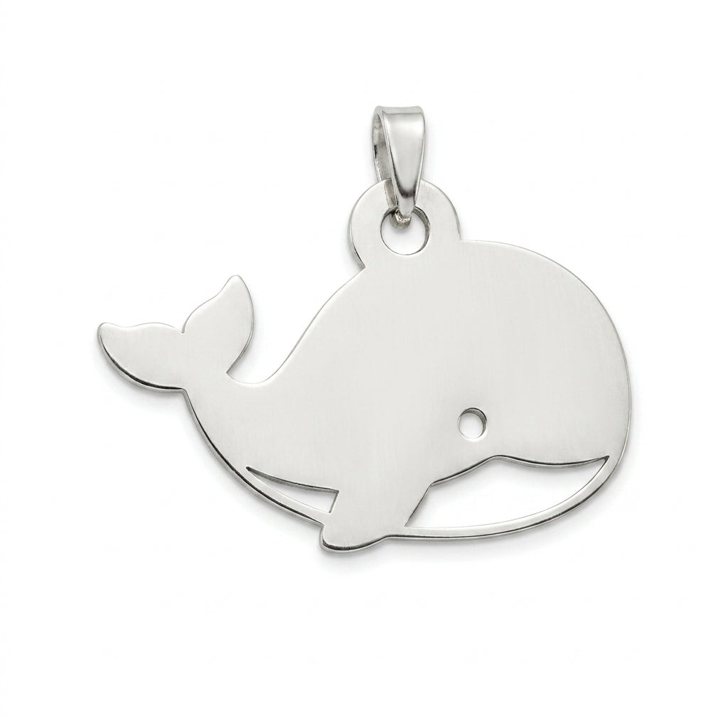 Ballena - dije en plata 925