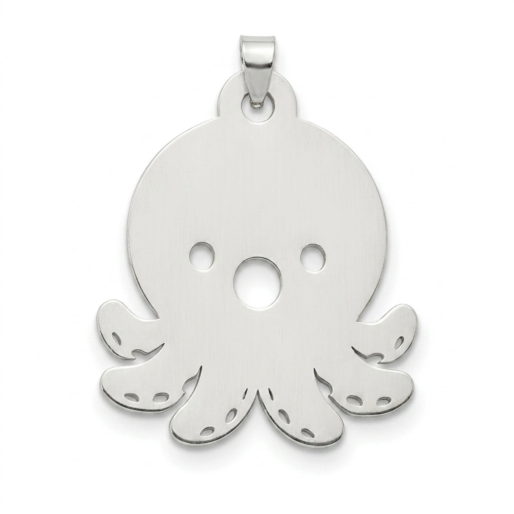 Pulpo - dije en plata 925
