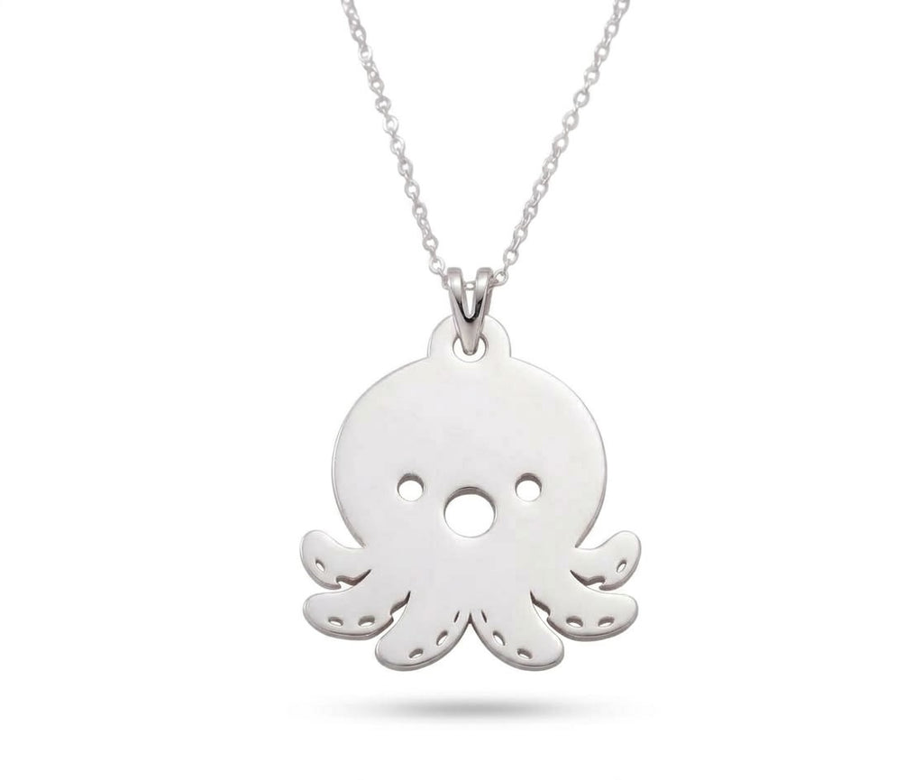 Pulpo - dije en plata 925