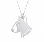 Bull terrier - dije en plata 925