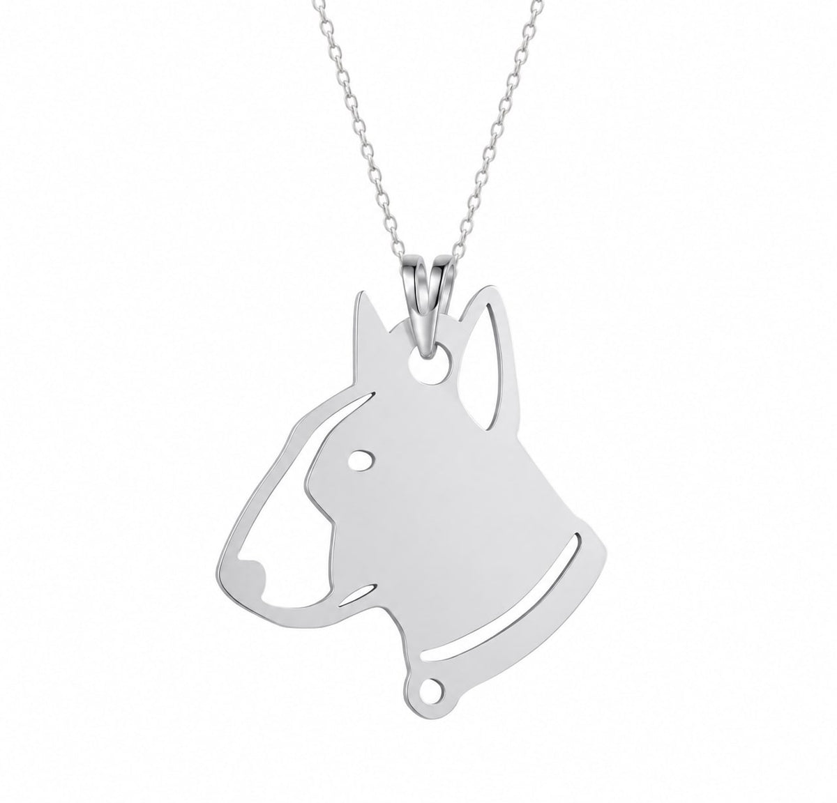 Bull terrier - dije en plata 925