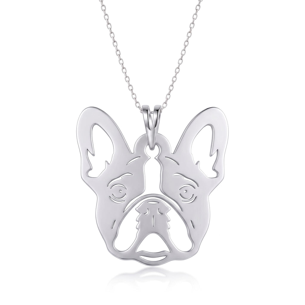 Bulldog francés - dije en plata 925