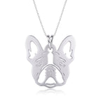 Bulldog francés - dije en plata 925
