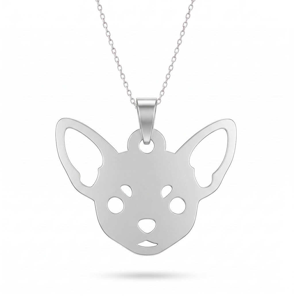 Chihuahua - dije en plata 925