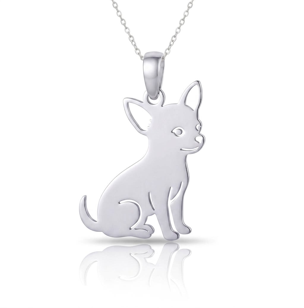 Chihuahua 2 - dije en plata 925