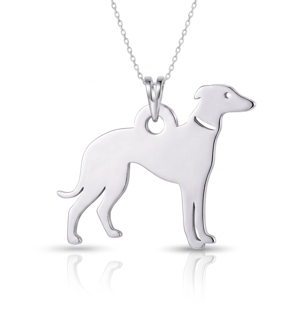 Galgo - dije en plata 925