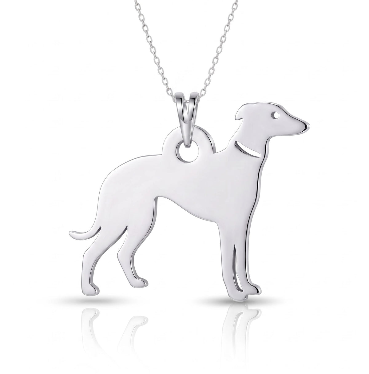 Galgo - dije en plata 925