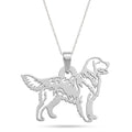 Golden retriever - dije en plata 925