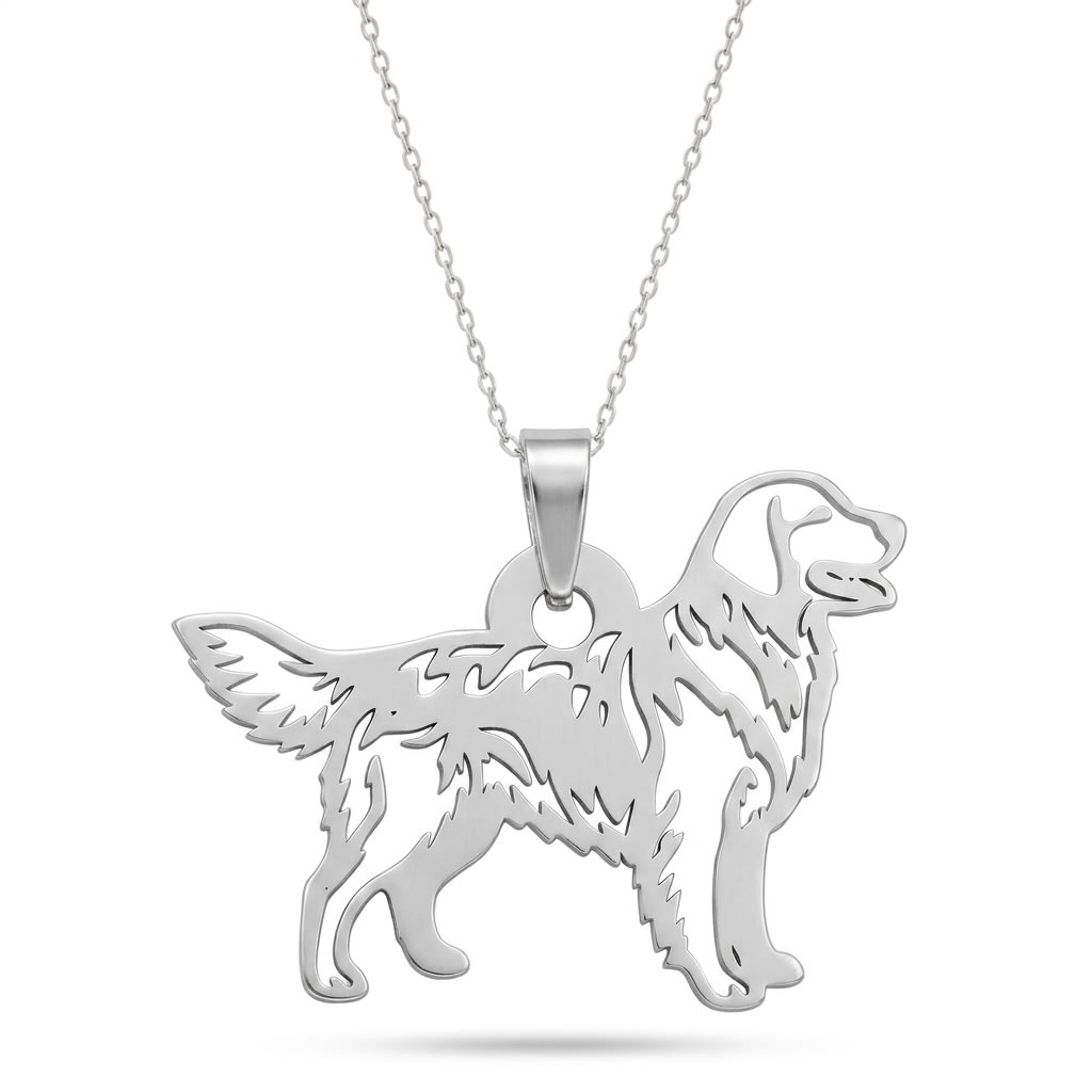 Golden retriever - dije en plata 925
