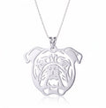 Bulldog inglés - dije en plata 925