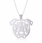 Bulldog inglés - dije en plata 925